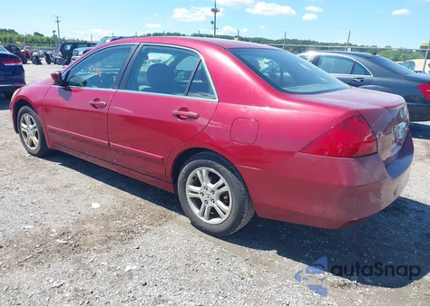 2007 Honda Accord 2.4 Se из США, поврежденный, VIN 1HGCM56377A106595